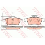 Placute frana TRW GDB2086, Spate