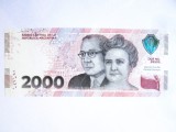 Argentina 2000 Pesos 2023 UNC,bancnota comemorativa