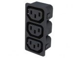 Conector alimentare AC soclu mamă 10A 250V