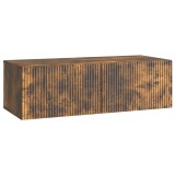 vidaXL Oglindă TV montată pe perete Stejar fumuriu 98 x 41 x 30 cm 898530