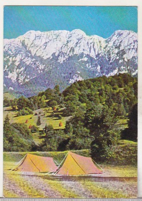 bnk cp La poalele Pietrii Craiului - Vedere - circulata - marca fixa foto