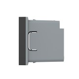 Livolo Intrerupator Cap Scara/Cruce Modular Incastrat Negru, 1 Modul, 5A, IP44