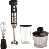 Multiblender Albatros MB701B, 700, 1 viteză+funcţie Turbo, Tocător 0.7 l, Pahar 0.5 l, Tel, Ax inox, Negru/Inox