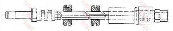 Conducta / cablu frana MERCEDES V-CLASS (638/2) (1996 - 2003) TRW PHB446