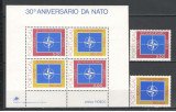 Portugalia.1979 30 ani NATO SP.41, Nestampilat