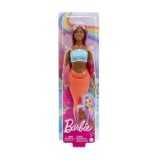 Cumpara ieftin Papusa Barbie Dreamtropia - Sirena cu par magenta si coada portocalie
