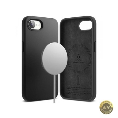 Husa MagSafe pentru Apple iPhone 16e Ringke Silicone Magnetic Neagra foto