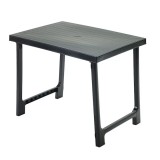 Masa de gradina dreptunghiulara, Progarden, NIK, Polipropilena, Antracit, 81x56x63 cm, Resigilat, Grad A