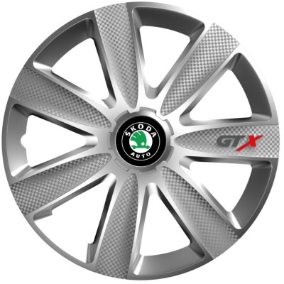 Set 4 Capace Roti GTX Gri R17, Pentru Skoda foto
