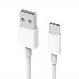 Cumpara ieftin Cablu de Date USB la Type-C Fast Charge 5A, 480Mbps, 1m Huawei AP71 (HL-1289) Alb (Bulk Packing)