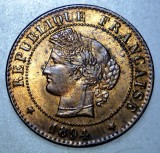 F.096 FRANTA CERES 1 CENTIME 1894 A XF/AUNC