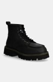 Blauer ghete de piele RUSK barbati, culoarea negru, F4RUSK03.LEP