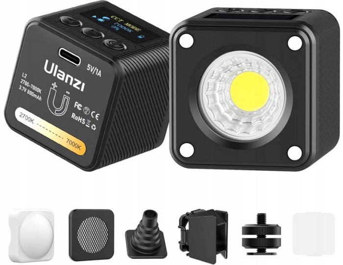 Lampa LED 4W Cub Portabila Ulanzi L2 Bi Color 3051 2700-7000K
