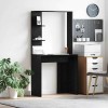 vidaXL Birou modern cu 2 Rafturi depozitare, Stejar negru, Lemn compozit, 78.5x37x154.5 cm - Acasa, Birou, Studiu