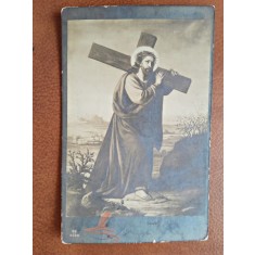 Carte postala, Iisus carand Crucea, inceput de secol XX