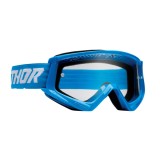 Ochelari Thor Combat Racer sticla clara albastri