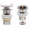 VidaXL Ventil scurgere push funcție de preaplin argintiu 6,4x6,4x9,1cm