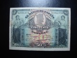 SPANIA 50 PESETAS 1907 VF/XF