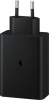 &Icirc;ncărcător Rețea Super Fast Charging Samsung Trio, Cu Cablu, USB-C 65W / USB-C 25W / USB-A 15W, Negru, Blister EP-T6530NBEGEU