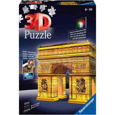Puzzle 3D Led Arc De Triumf, 216 Piese foto