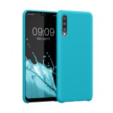 Husa Kwmobile pentru Samsung Galaxy A50, Albastru deschis, Silicon, KWM0000102C036C
