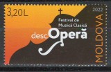 Moldova 2022 Mi 1203 MNH - Festivalul de muzica clasica &bdquo;DescOPERA&rdquo;, Nestampilat