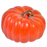 Decoratiune Dovleac, Plastic, Lungime 13.5cm, Culoare Portocaliu, Oem