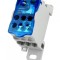 Clema de distributie pe sina 125A 1 pol cu capac intrare 1x10-35mm2 + 1x6-16mm2 si iesire 6x2.5-16mm2