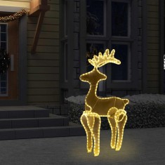 vidaXL Decorațiune de Crăciun ren cu plasă, 306 LED-uri, 60x24x89 cm 289976