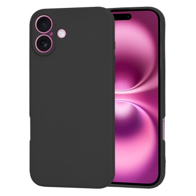 Husa silicon iPhone 16 Plus Techsuit SoftFlex, negru foto