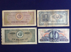 Bancnote Romania - Lot bancnote romane?ti - starea care se vede (21) foto