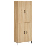 Cumpara ieftin Dulap inalt, stejar sonoma, 69,5x34x180 cm, lemn compozit