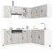vidaXL Set de dulapuri de bucătărie 11 piese &bdquo;Kalmar&rdquo; lemn Sonoma gri 3314947