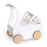 Carucior Lebada, din lemn premium - Sweet Swan Pram - Tender Leaf Toys