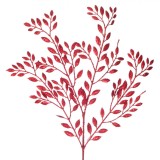 Ramură Decorativă Glitter, Crăciun, 55cm, Culoare Roșu, Oem