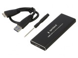 Carcasă HDD M.2 USB 3.0 Aluminiu Negru