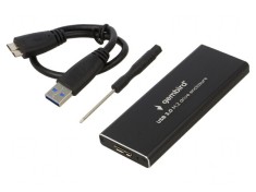 Carcasă HDD M.2 USB 3.0 Aluminiu Negru