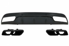 Difuzor Bara Spate cu Ornamente Mercedes C-Class W205 (2014-2020) C63 Design Negru Performance AutoTuning foto