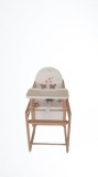 Scaun de masa din lemn de Fag multifunctional cu tavita din plastic MyKids Wiktoria BEARS 2 GreatGoods Plaything