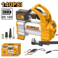 Compresor aer auto 12 v cu 1 cilindru, 10 bar - Ingco AAC1408