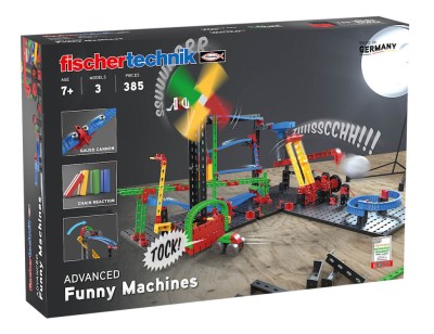 Kit constructie STEM Reactii in lant Fischertechnik 385 piese foto