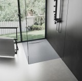 Cadita de dus Rea Bazalt Grey 90x90