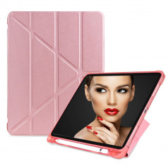 Husa Tableta Apple Ipad 9.7&amp;quot; 6Th Generation, A1893, A1954, Smartbook ofera protectie Luxury Origami Pen Holder Rose foto