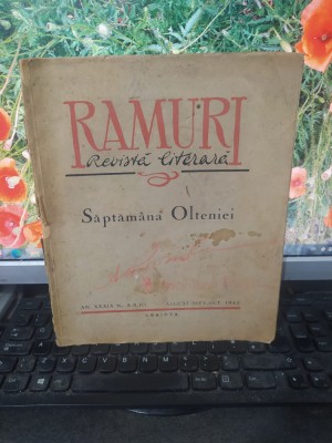 Ramuri, revistă literară an 39 XXXIX nr. 8-9-10 aug.-sep.-oct. 1943, Craiova 181 foto
