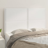 VidaXL Tăblii de pat, 4 buc, alb, 72x5x78/88 cm, piele ecologică