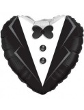 Balon Folie Inima Mire 45 cm