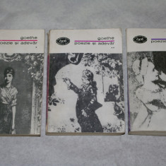 Poezie si adevar 3 vol - Goethe - 1967