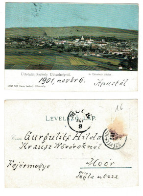 Odorheiu Secuiesc 1901 - Ilustrata circulata foto