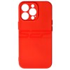 Husa Silicon iPhone 13 Pro, High Copy, Premium, Protectie Camera, Rosu