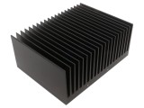 Radiator extrudat cu aripioare negru SEIFERT ELECTRONIC 150x200x83mm aluminiu anodizat